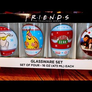 F R I E N D S television series glassware collection